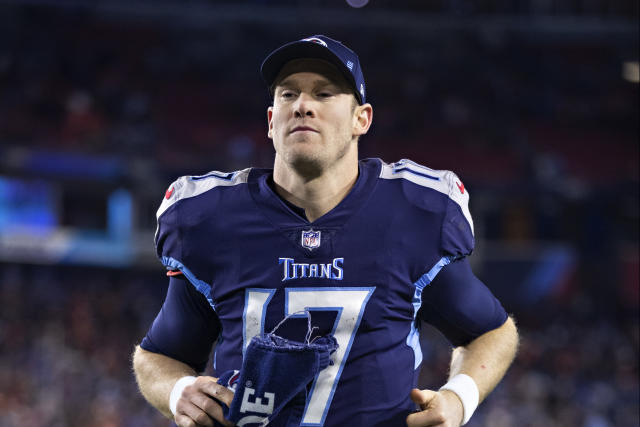 Titans quarterback Ryan Tannehill has been the team&#39;s starter since he took the job from Marcus Mariota. (Photo by Wesley Hitt/Getty Images)
