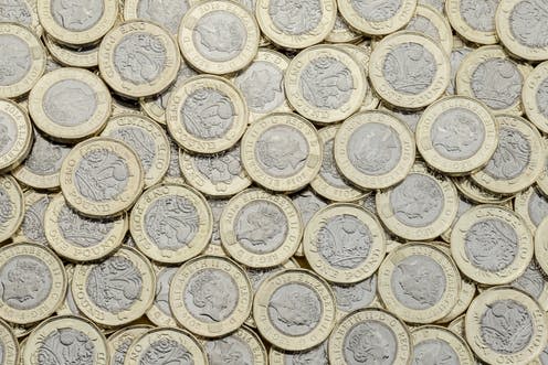   <span class="attribution"><a class="link " href="https://www.shutterstock.com/image-photo/overhead-view-british-pound-coins-many-642612763" rel="nofollow noopener" target="_blank" data-ylk="slk:Linda Bestwick / Shutterstock;elm:context_link;itc:0;sec:content-canvas">Linda Bestwick / Shutterstock</a></span>