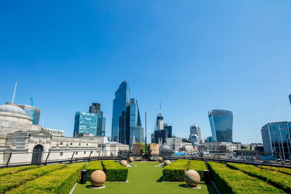 Take in some of the best city views in London at Coq d’Argent (Coq D’Argent)