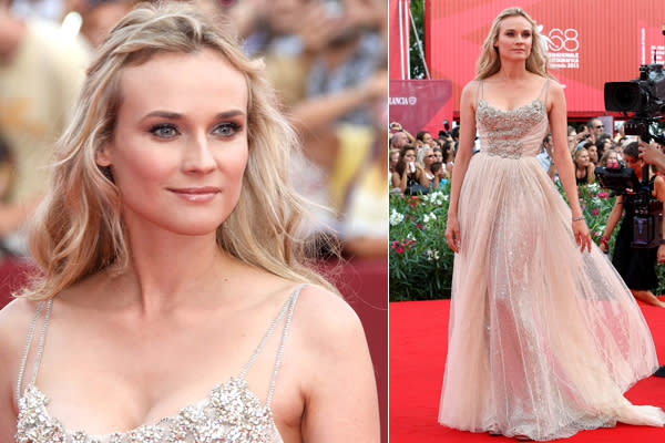 Fashion-Queen Diane Kruger lud bei den Filmfestspielen in Venedig in einer majestätischen Elie Saab-Robe (natürlich aus Tüll!) zur Red-Carpet-Audienz. Und wir machen einen gaaaanz tiefen Knicks vor diesem zauberhaften Look. (Bilder: Wenn)