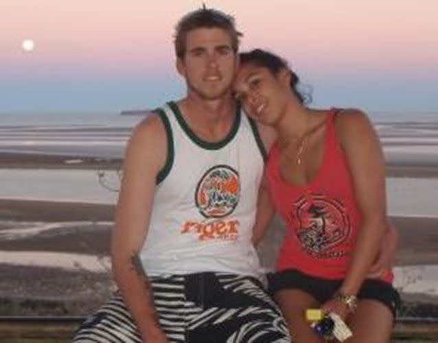 Ben Gerring, 29, with his fiancé Jasmine. Photo: 7 News