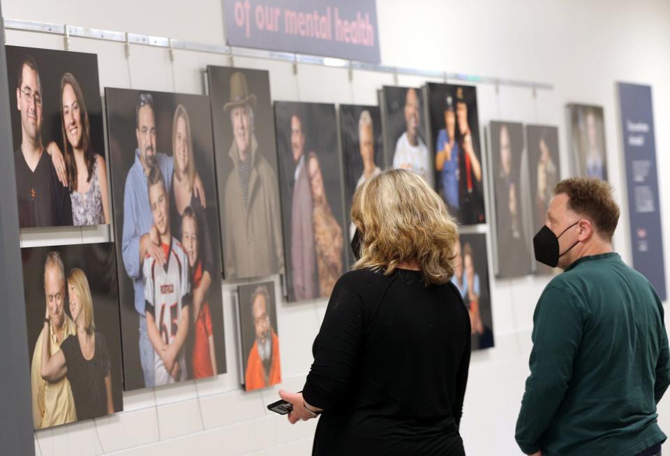 The Dover Mental Health Alliance invited the community for the opening reception of Many Faces of Mental Health: 99 Faces Project, Wednesday, May 11, 2022 at the high school.  