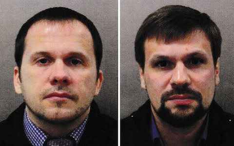 Arrest warrants have been issued for Alexander Petrov and Ruslan Boshirov