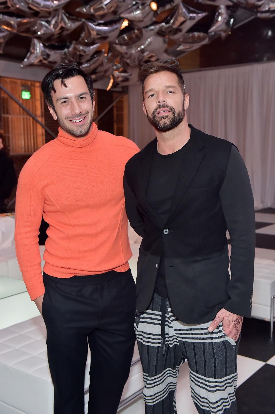 Jwan Yosef and Ricky Martin