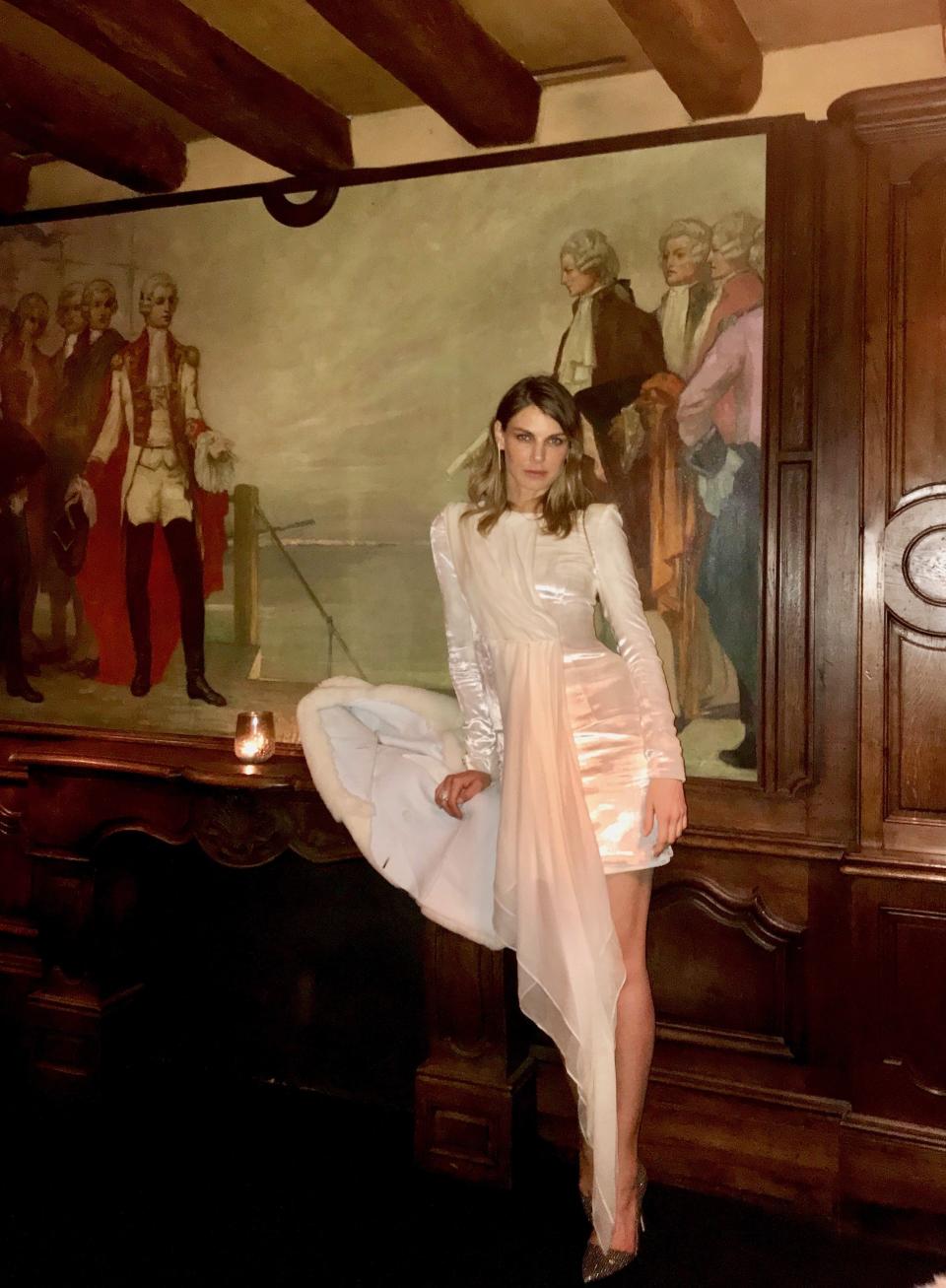 This night I was out feeling the divine feminine energy of Paris, wearing this beautiful white dress by Kamilla Purshie, to celebrate the launch of <em>Von</em> magazine. Truly an inspiration of strong, sexy women! It was held at the Lapérouse, a building with such history that if walls could talk our jaws would drop!