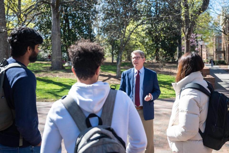 “What has made Davidson great is every year it has prepared students for the future,” Doug Hicks said. “And to prepare students for the future now means we have to understand a diverse workforce, a faster moving economy, the mobility of the workforce and the ability to work from far.”