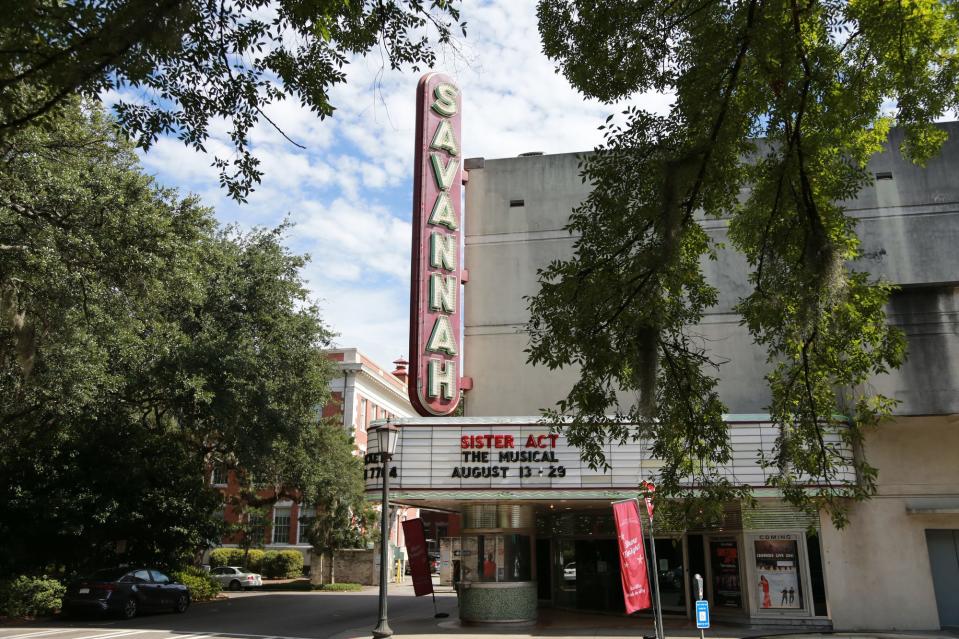 The historic Savannah Theater has stood on Chippewa Square since 1818.