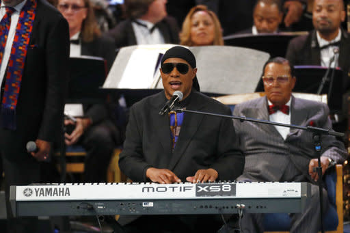 Stevie Wonder Closes Aretha Funeral With Moving Performance