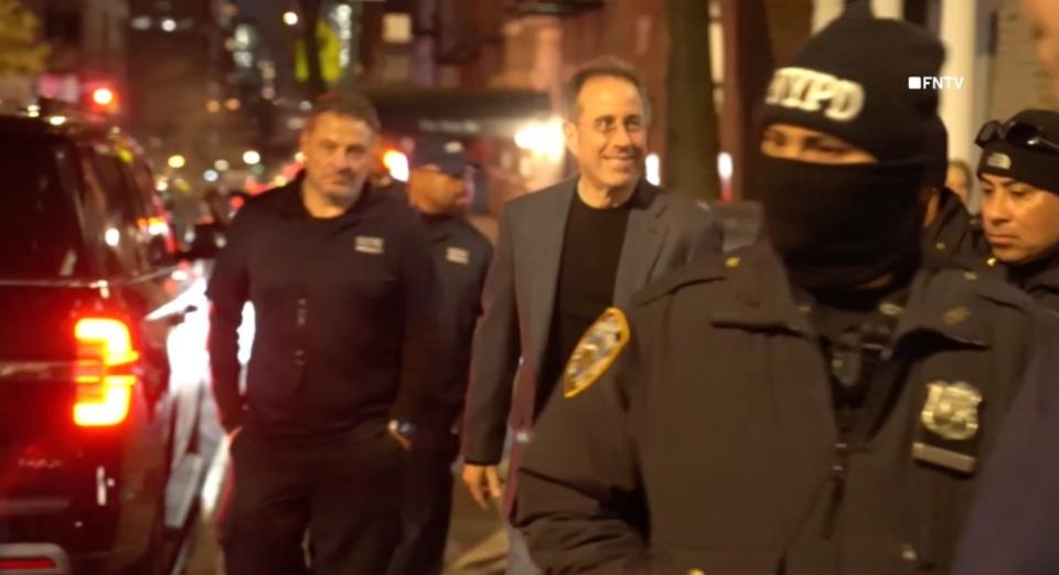 Jerry Seinfeld was jeered by anti-Israel protesters following an event on the Upper East Side. FreedomNewsTV