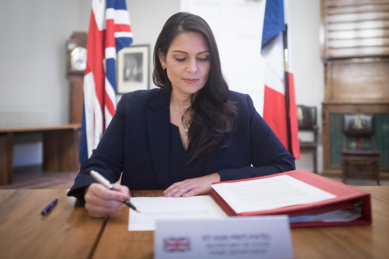 <p>Priti Patel said the agreement would make a ‘difference’ to migrant numbers</p> (PA)