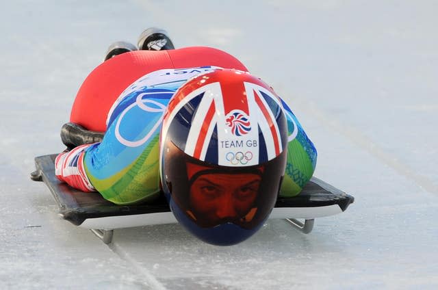 Amy Williams during the competition