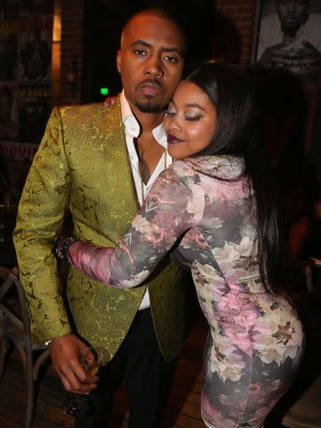 <p>Johnny Nunez/WireImage</p> Nas and daughter Destiny Jones attend Vibe Magazine's 2nd Annual Pre-GRAMMY Impact Awards on January 24, 2014 in Los Angeles, California.