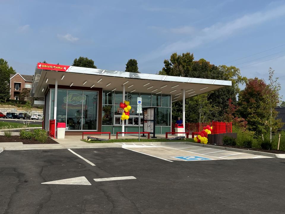 The outside of the retro-looking Andy’s Frozen Custard shop on Bearden Hill is shown on Oct. 5, 2023