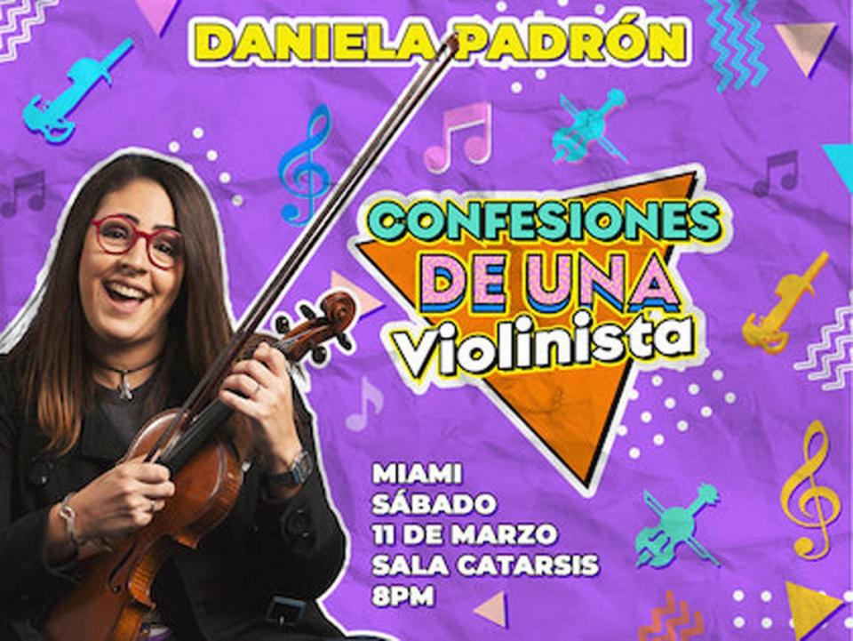 Daniela Padrón en ‘Confesiones de una violinista’, en el Teatro Trail. Cortesía