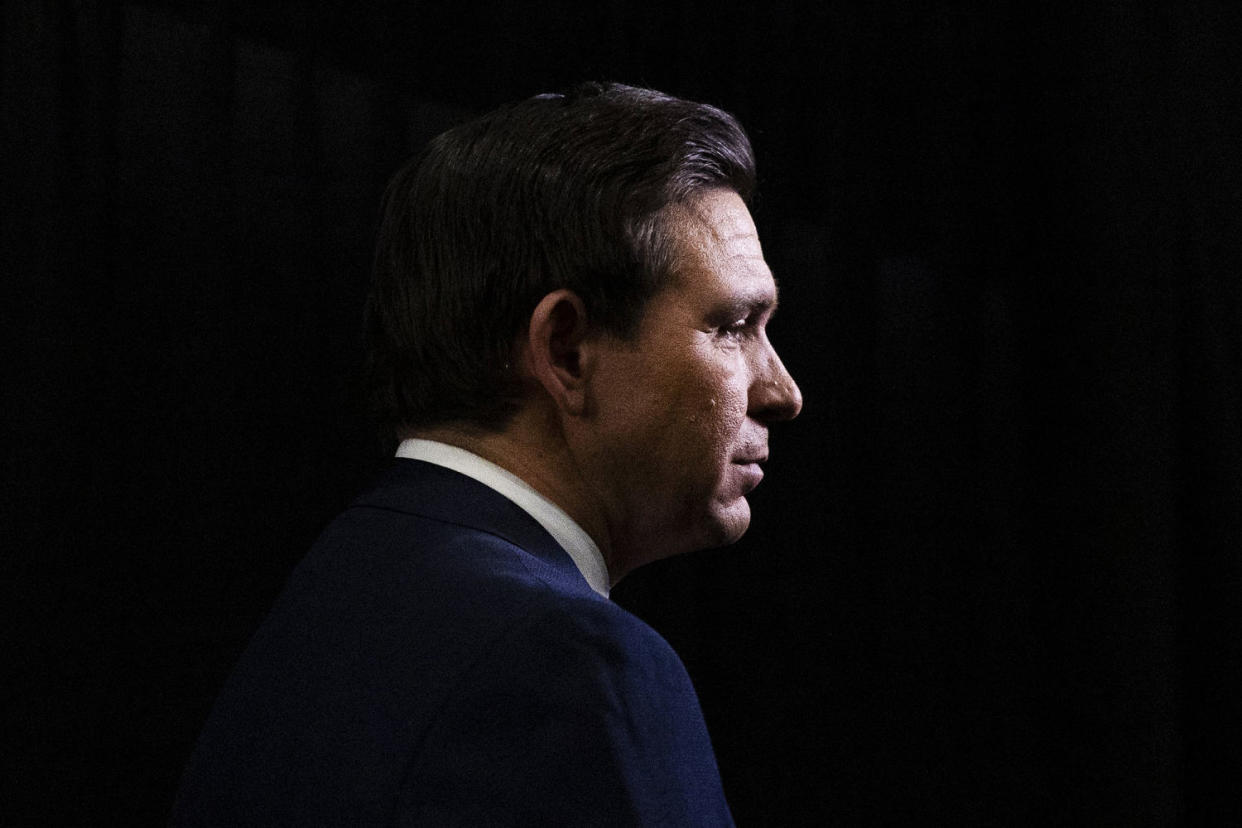 Florida Governor and 2024 Republican presidential hopeful Ron DeSantis has dropped out of the US presidential race. (Christian Monterrosa / AFP - Getty Images)