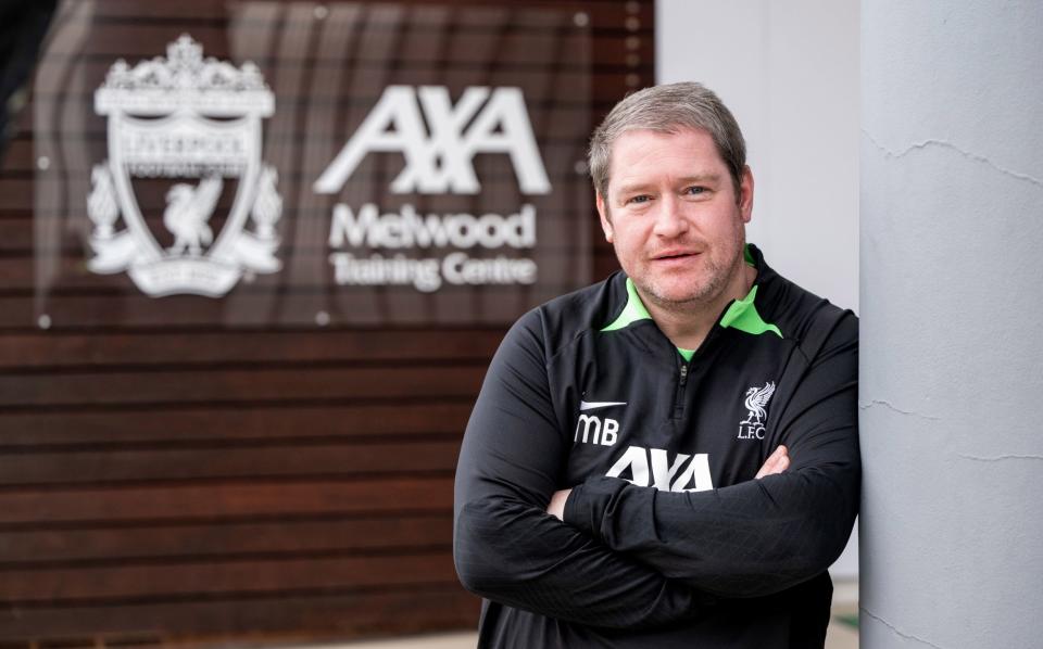 Liverpool Women's Manager Matt Beard at Melwood