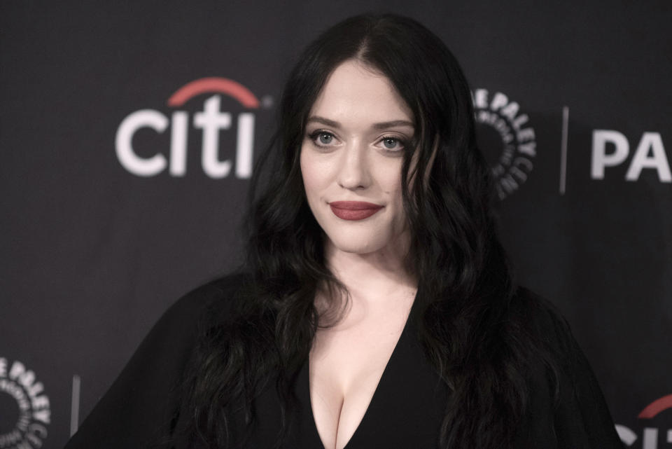 FILE - Kat Dennings attends Hulu's "Dollface" screening during the PaleyFest Fall TV Previews on Tuesday, Sept. 10, 2019, in Beverly Hills, Calif. Dennings turns 37 on June 13. (Photo by Richard Shotwell/Invision/AP, File)