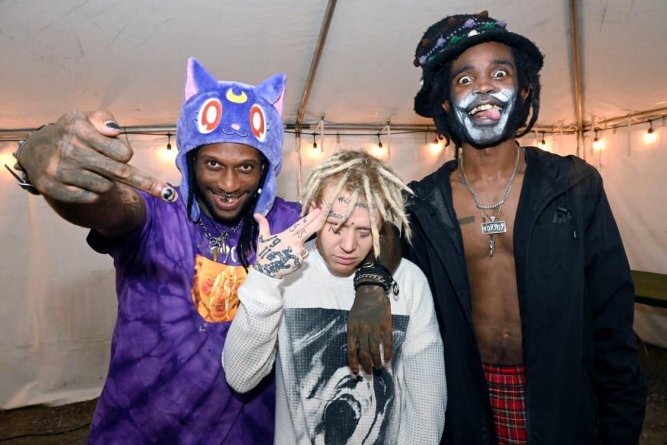 <div class="inline-image__caption"><p>Ho99o9 and Ouija Macc at the 2022 Gathering of the Juggalos in Thornville, Ohio. </p></div> <div class="inline-image__credit">Nate "Igor" Smith</div>