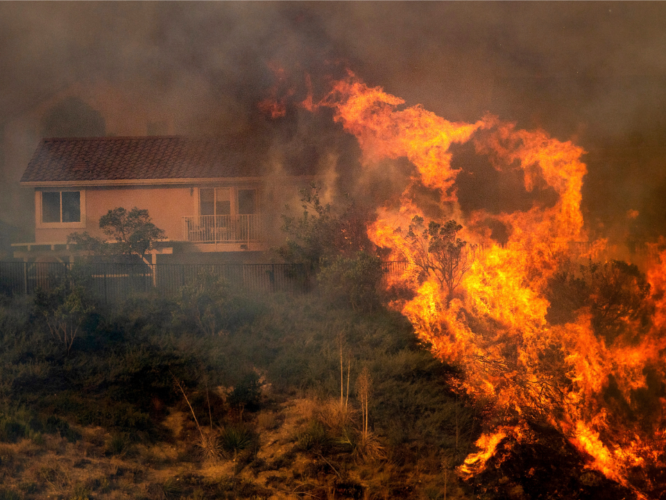 Saddleridge fire los angeles porter ranch california