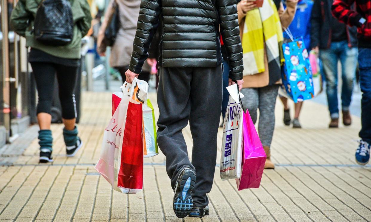 <span>Retail sales rebounded strongly ‘from April’s rain-sodden disaster’, said one economist.</span><span>Photograph: Ben Birchall/PA</span>