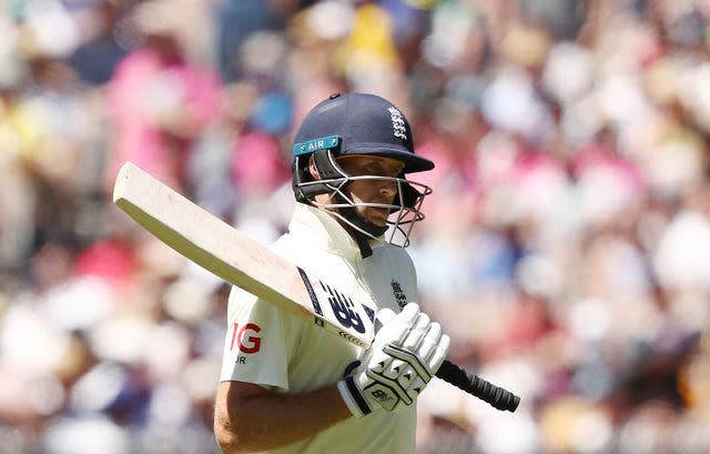 England’s Joe Root walks off after being dismissed during day three of the third Ashes test at the Melborne Cricket Ground, Melbourne. 