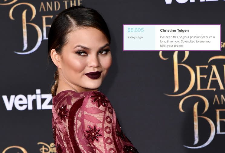 Chrissy Teigen’s generous gesture made Mercedes’ day.