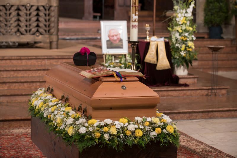 Funeral of Georg Ratzinger, brother of Pope Emeritus Benedict XVI, in Regensburg