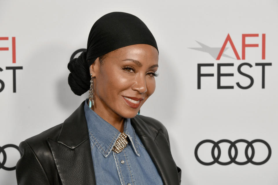 HOLLYWOOD, CALIFORNIA - NOVEMBER 18: Jada Pinkett Smith attends the screening of 