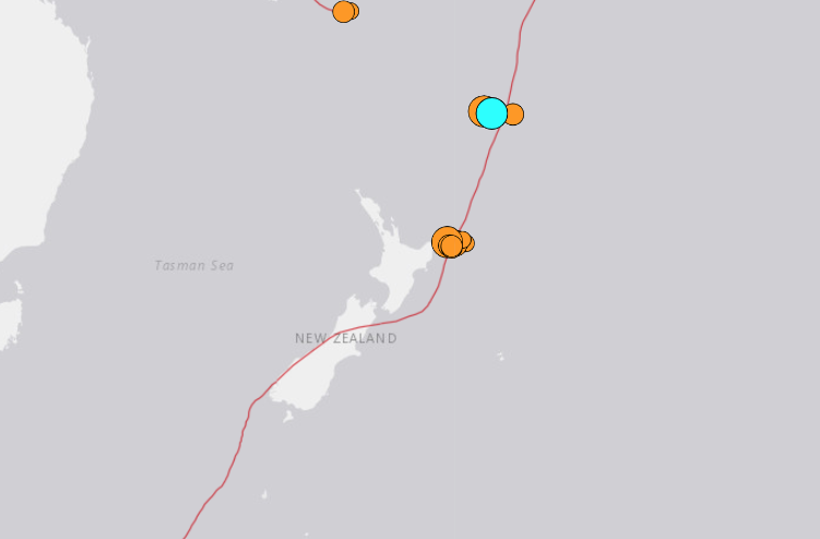 Magnitude 8.1 earthquake northeast of New Zealand sparks assessment for tsunami risk to California.