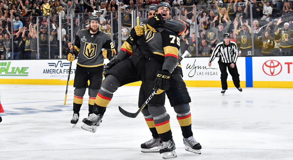 Ryan Reaves was a difference-maker for the Golden Knights in Game 1. (Photo by Jeff Bottari/NHLI via Getty Images)