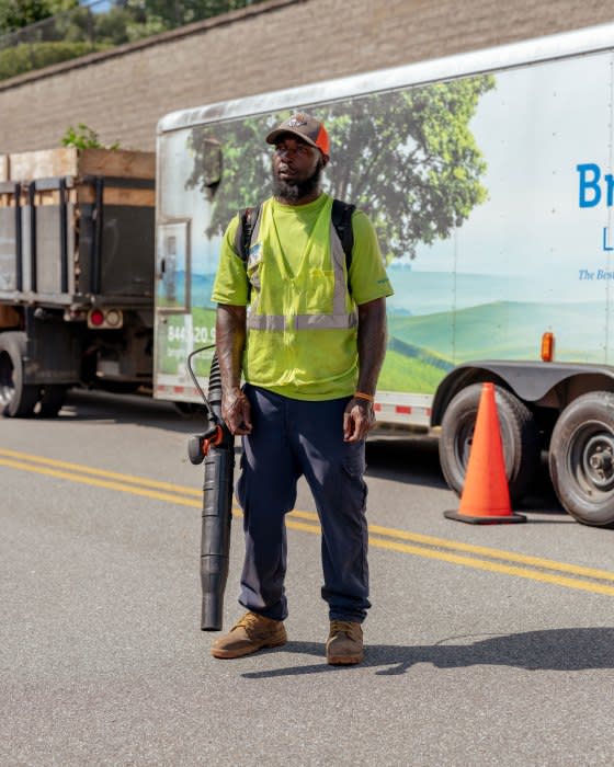 As a landscaper in Macon, Ga., Demetrus McCoy, 32, often works during the hottest parts of the day finding shade when he can inside the crew’s trailer. During four months on the job, McCoy says he’s seen colleagues get dehydrated and sick with heat exhaustion.<span class="copyright">José Ibarra Rizo for TIME</span>