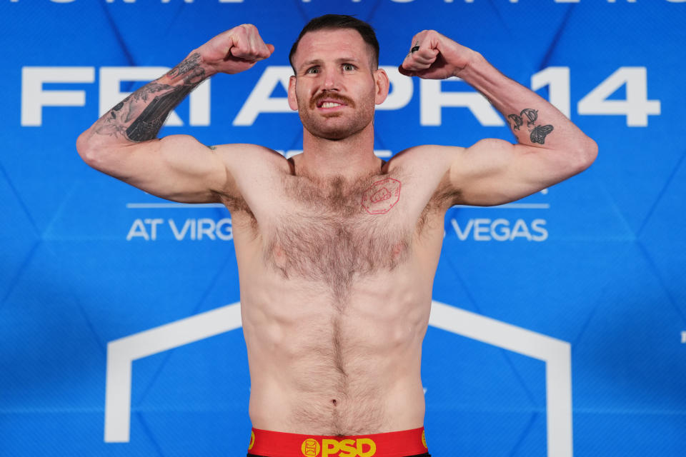 2023 PFL 3 Las Vegas Official Weigh-In at the The Linq Hotel in Las Vegas, Nevada, Thursday, April 13, 2023. (Cooper Neill / PFL)