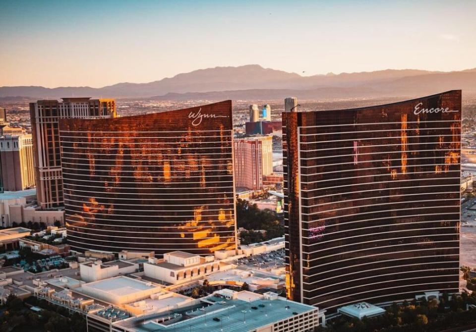 aerial view of Wynn Las Vegas