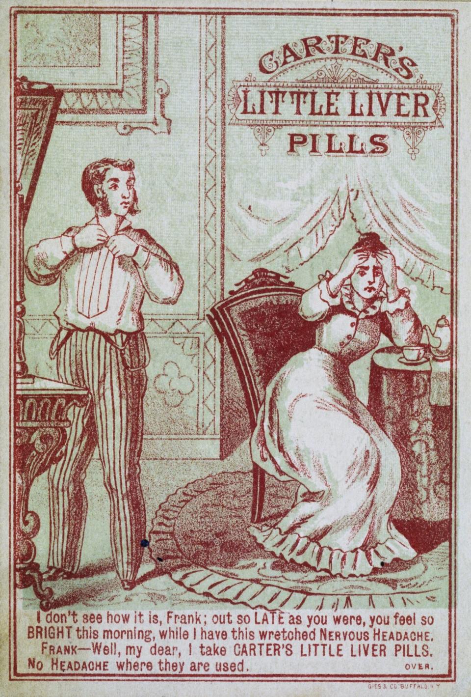 Advertisement for Carter's Little Liver Pills, circa 1900