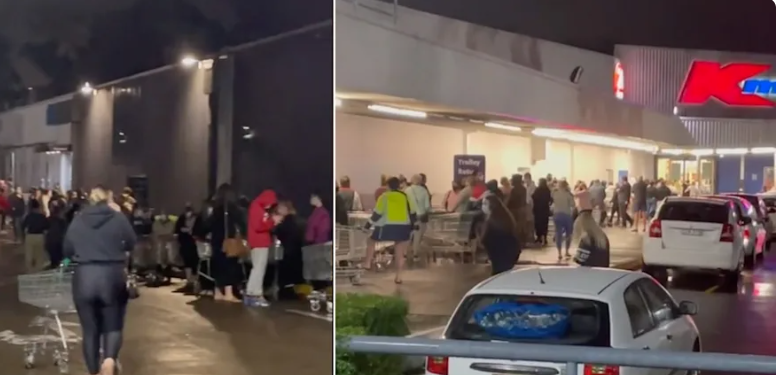 kmart shoppers end of lockdown