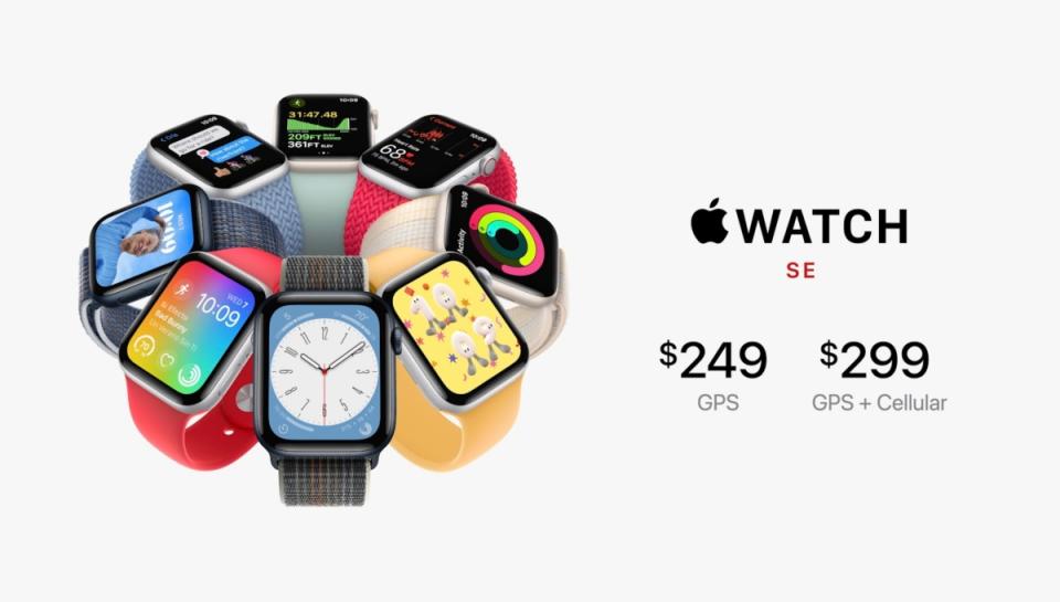 蘋果更新第二代Apple Watch SE，同步推出針對戶外活動打造的Apple Watch Ultra