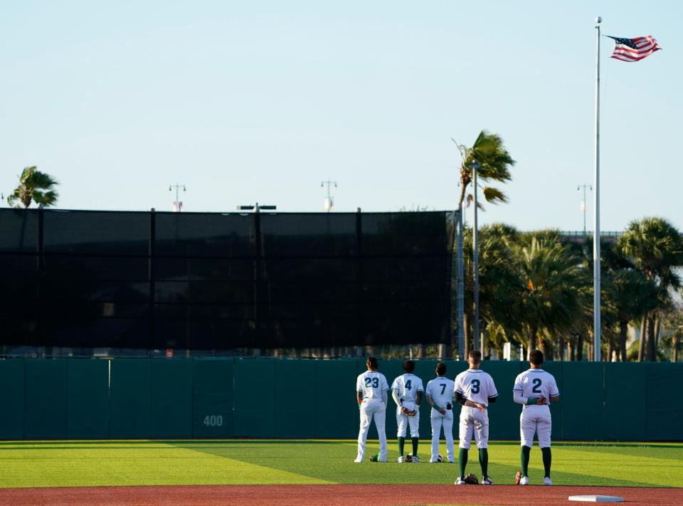 Tortugas opener at Jackie Robinson Ballpark in Daytona Beach, Friday, April 8, 2022.