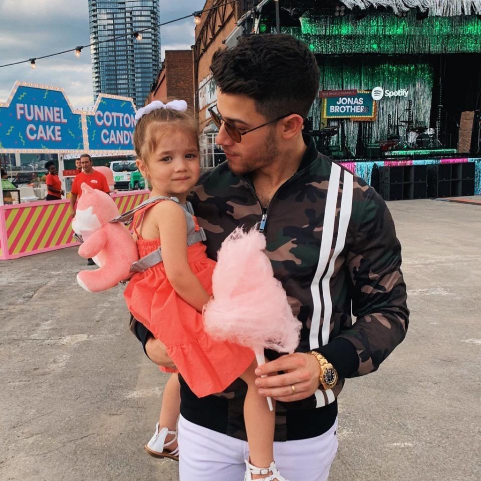 Nothing's sweeter than time with Uncle Nick ... and cotton candy! 