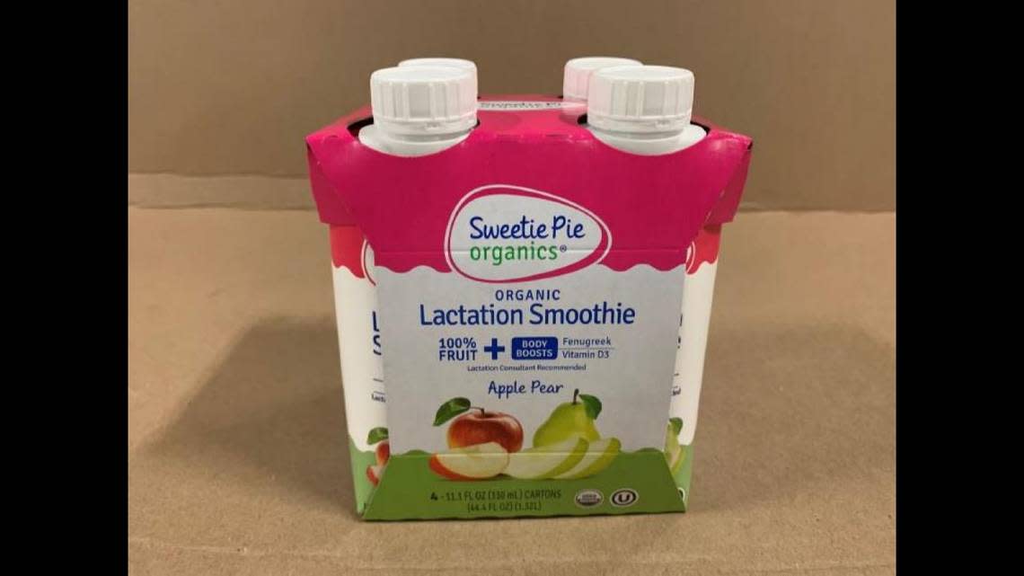 Sweetie Pie Organics Lactation Smoothies in various flavors were recalled