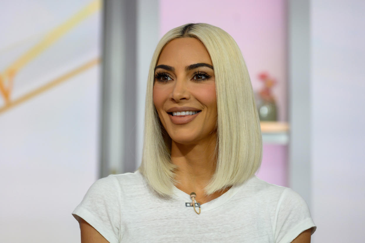 Kim Kardashian, 41, shared a steamy video of herself in a nude bikini in her gym. (Photo: Nathan Congleton/NBC via Getty Images)