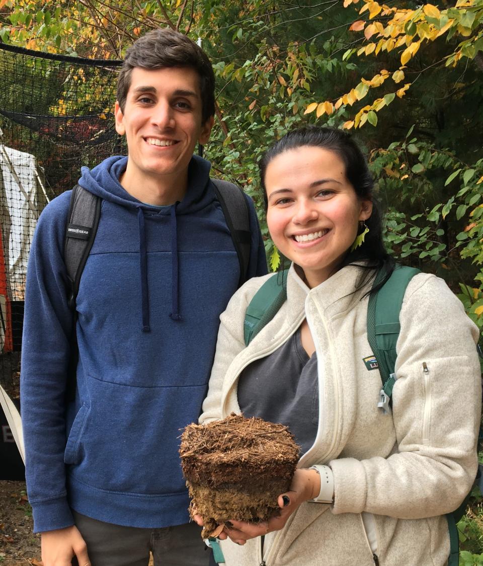 Nate Blais and Joy O’Brien graduate students from the University of New Hampshire