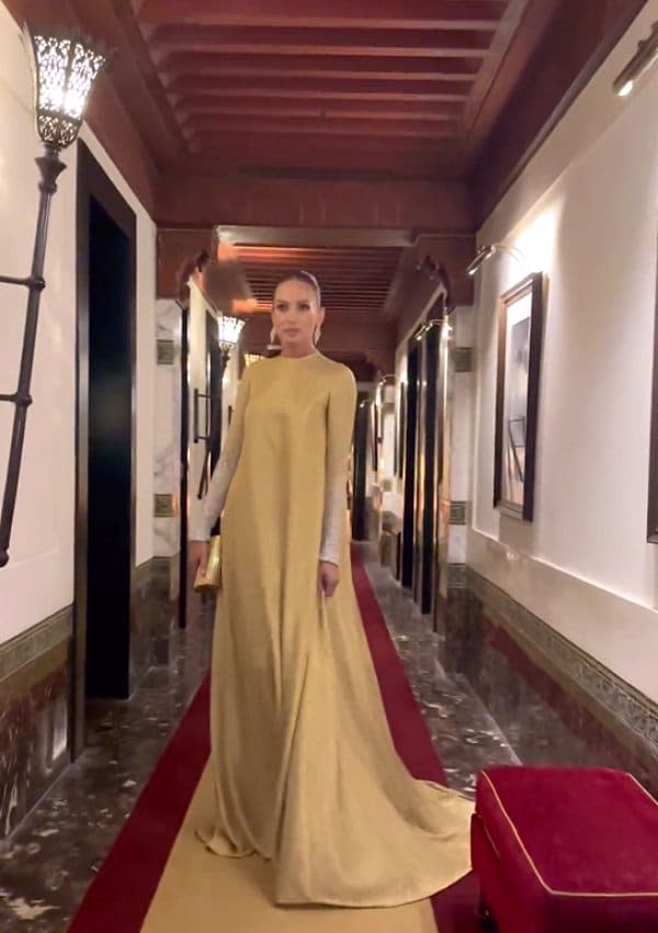 Nieves Álvarez con vestido de Stephane Rolland