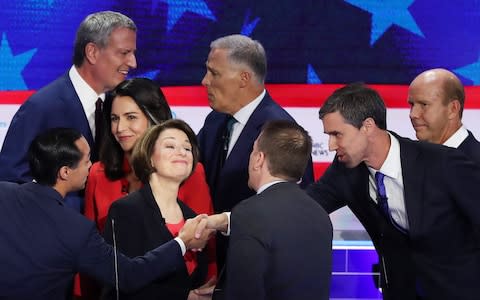 The two-hour debate had no clearer winner but a series of clashes between the candidates - Credit: Joe Raedle/Getty Images