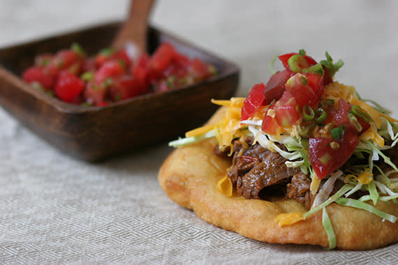 <strong>Get the <a href="http://food52.com/recipes/6161-fry-bread-tacos" target="_blank">Fry Bread Tacos</a> recipe by Globetrotter via Food52</strong>