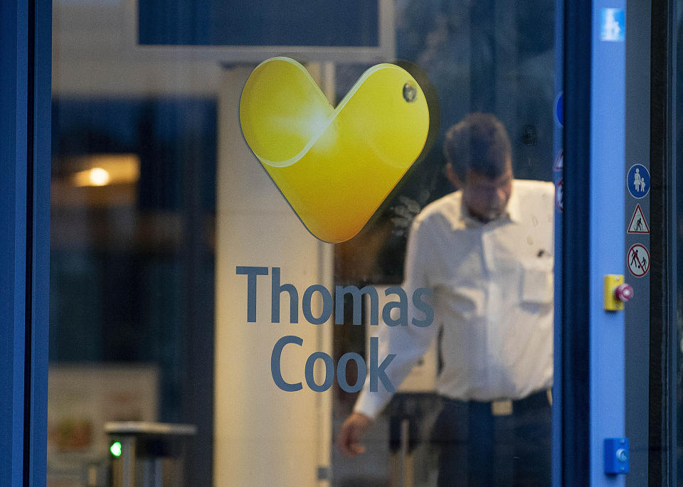 Boris Johnson defended his refusal to bail out Thomas Cook. (AP Photo/Michael Probst)