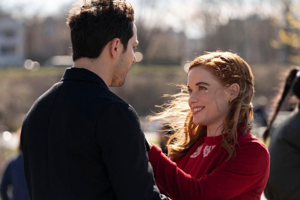 Max (Skylar Astin), left, and Zoey (Jane Levy) share an encounter in the Season 2 finale of NBC's "Zoey's Extraordinary Playlist."