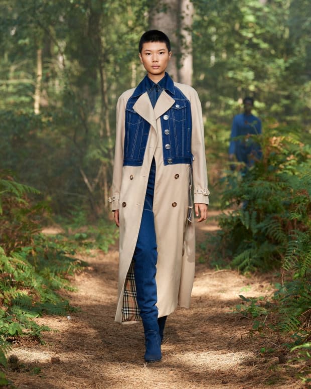 <p>A look from the Burberry Spring 2021 collection. Photo: Courtesy of Burberry</p>