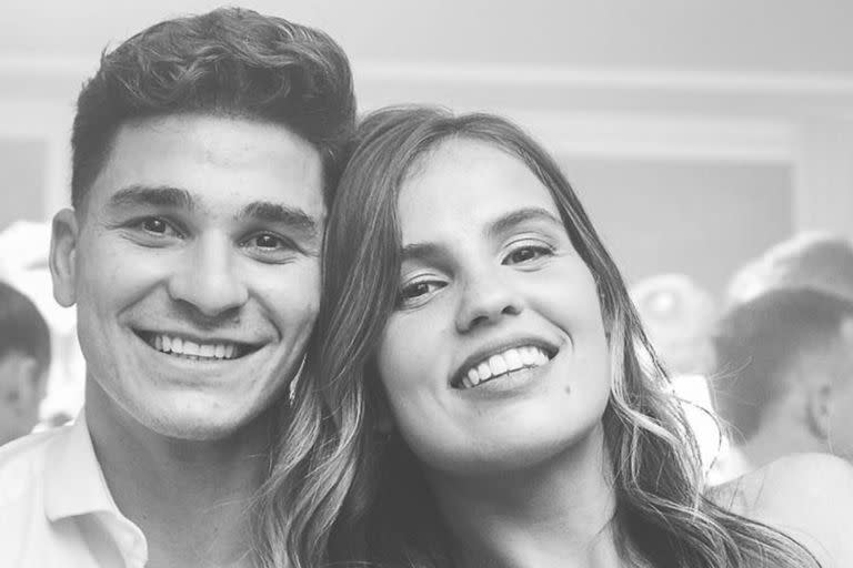 Julián Álvarez y María Emilia Ferrero fueron protagonistas de un romántico ida y vuelta en las redes sociales