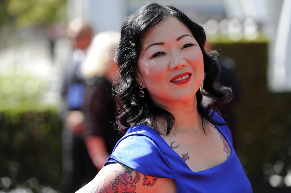 <p>Comedian Margaret Cho has long been open about her sexuality. In August 2013, Cho <a href="http://www.huffingtonpost.com/2013/08/08/margaret-cho-open-marriage_n_3727268.html" target="_blank">discussed the semantics surrounding her open marriage</a> to artist Al Ridenour, saying that she's "technically not able to stay with one person sexually because I&rsquo;m bisexual,&rdquo; and joking that she just &ldquo;can&rsquo;t stop up that hole.&rdquo; She also identifies as queer, and opened up about her sexuality in <a href="https://soundcloud.com/siriusxm-news-issues/signorile-margaret-cho" target="_blank">an interview with HuffPost Gay Voices Editor-At-Large</a> Michelangelo Signorile.</p>