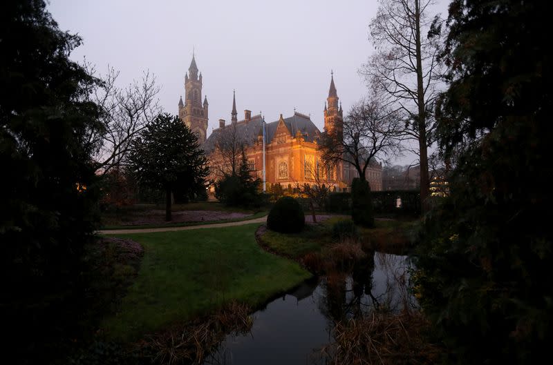 General view of the International Court of Justice (ICJ) in The Hague